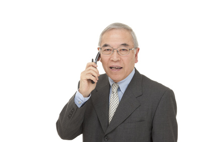old Japanese male businessman